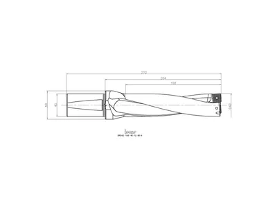 Пластина для свёрл DR042-168-40-12-4D-N