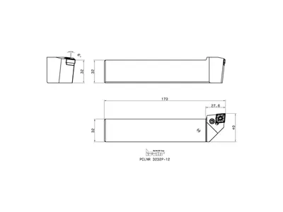 Державка токарная PCLNR 3232P-12