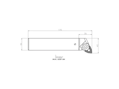 Державка токарная MWLNL 3232P-08W
