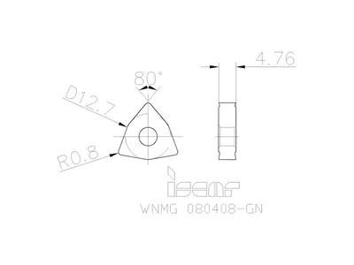 Пластина токарная WNMG 080408-GN IC20