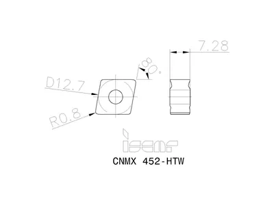 Пластина токарная CNMX 120708-M4PW IC8350