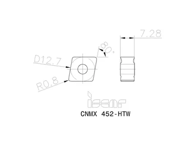 Пластина токарная CNMX 120708-M4PW IC807