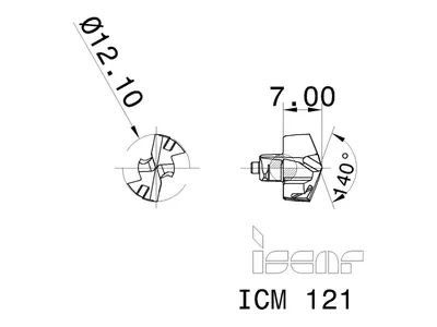 Сверло ICM 121 IC908