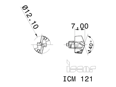 Сверло ICM 121 IC908