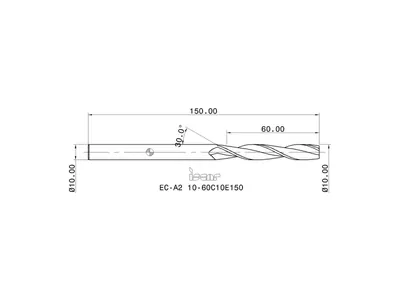 Фреза концевая EC-A2 10-60C10E150 IC08