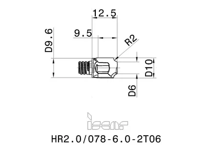 Фреза концевая MM HR2.0/078-6.0-2T06 IC908