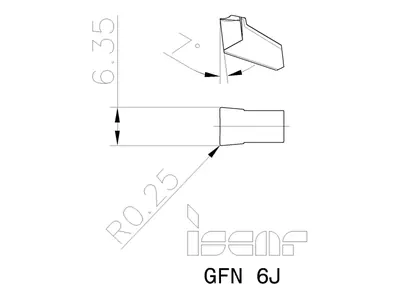 Державка отрезная GFN 6J IC354