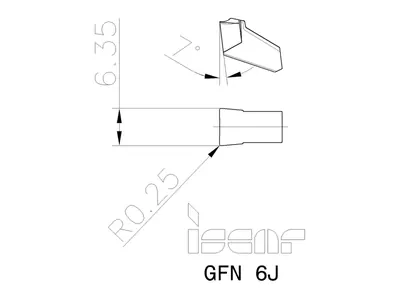Державка отрезная GFN 6J IC354