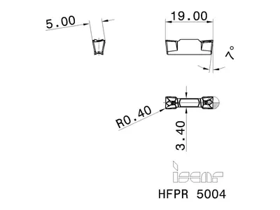 Пластина для канавок HFPR 5004 IC20