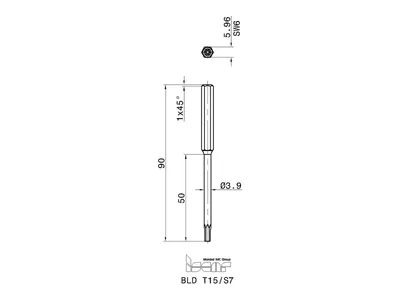 Лезвие ключа BLD T15/S7