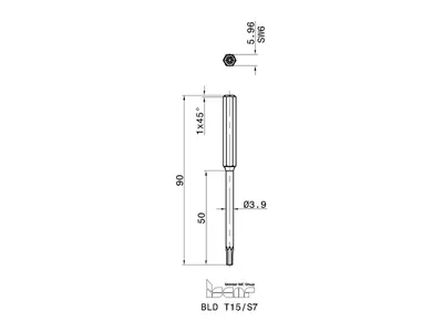 Лезвие ключа BLD T15/S7