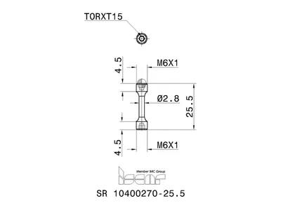 Винт SR 10400270-25.5