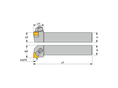 Державка токарная CCLNL 2525M1207-F, левая