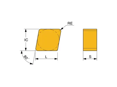 Пластина керамическая CNGN 120708-T1020 TS4130W