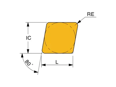 Пластина керамическая CNGN 120708-E003 TS4130W
