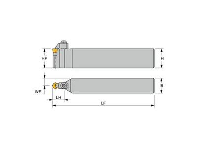 Державка токарная CRDCN 3225P0907-F, нейтральная