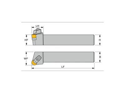 Державка токарная CRGNL 2525M1207-F, левая