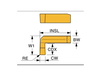 Пластина канавочная G7-R-2001-T6 TC1120P
