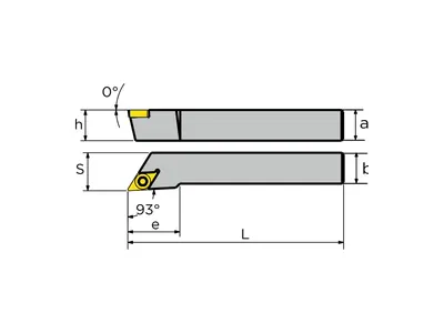 Державка токарная SDJCR 3232 P11, правая