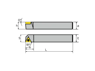 Державка токарная STACR 1212 F11, правая