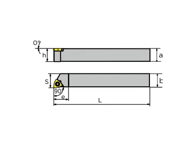 Державка токарная SWACR 1212 F04, правая