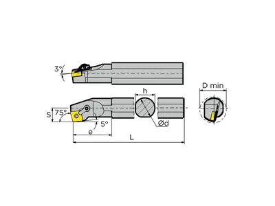 Резец расточной S25R-MCKNL12
