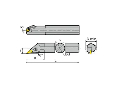 Резец расточной S32S-MVXNL16