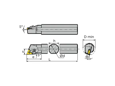 Резец расточной S40T-MTJNL16