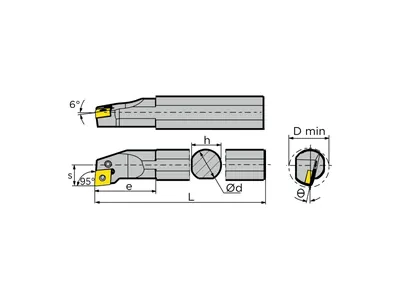 Резец расточной S40T-PCLNL12