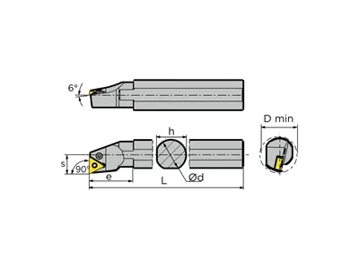 Резец расточной S32S-PTFNL16
