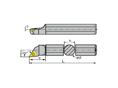 Резец расточной S10K-SDXCR07