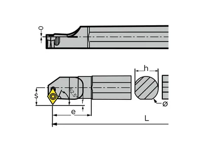 Резец расточной S12M-SDWCR07