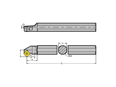 Резец расточной S25R-SSSCR09