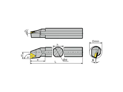 Резец расточной S08K-STFPR09