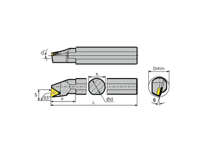 Резец расточной S12M-STUCR11