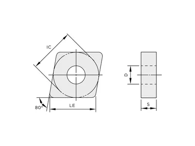 Пластина токарная CNMG 190608-PR3 TC1225C
