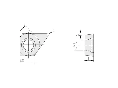 Пластина токарная DCMT 070204-NF02 TC5020