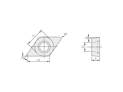Пластина токарная DCMT 11T308-PM02 TC1115C