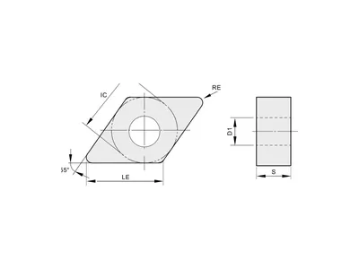 Пластина токарная DNMG 150608-PM2 TC1125C