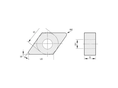 Пластина токарная DNMA 150412-KR3 TC3115C