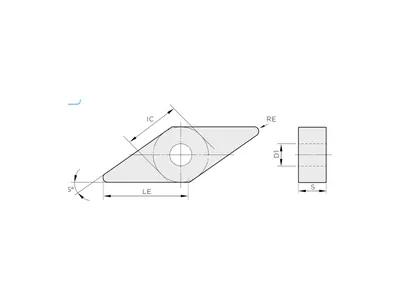 Пластина токарная VNMG 160404-PF1 TN1010
