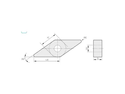 Пластина токарная VNMG 160408-MM1 TC2115P