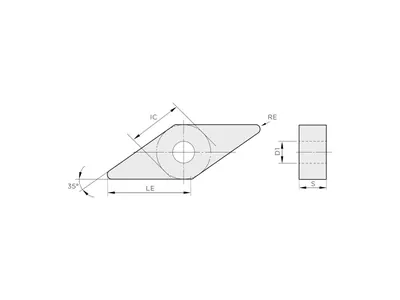 Пластина токарная VNMG 160408-KM2 TC3015C