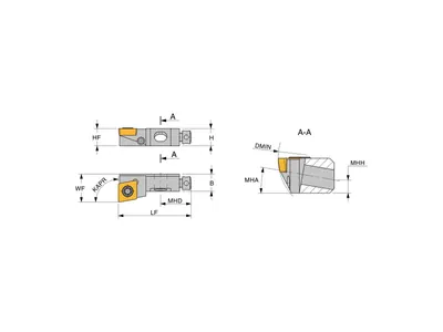 Картридж расточной TCA SCFCR-0606, правый
