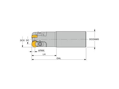 Фреза концевая TIMEX00-40110C32-RP12-z4-CE